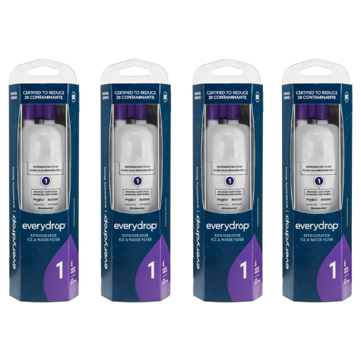 4 Packs   everydrop by Whirlpool Ice and Water Refrigerator Filter 1