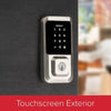 HALO Satin Nickel Single-Cylinder Keypad Electronic Smart Lock Deadbolt Featuring SmartKey, Touchscreen and WiFi